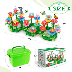 Watering activity with SpringFlower flowers for interactive garden play.