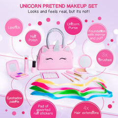 Sprinkles Toyz foundation with puff for lifelike pretend makeup texture.