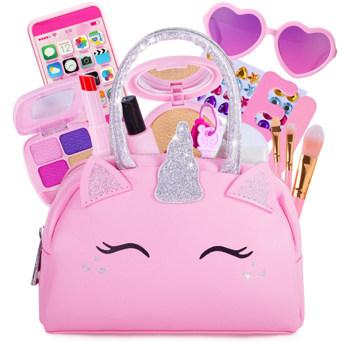 Sprinkles Toyz Unicorn Purse for portable pretend makeup and imaginative play.