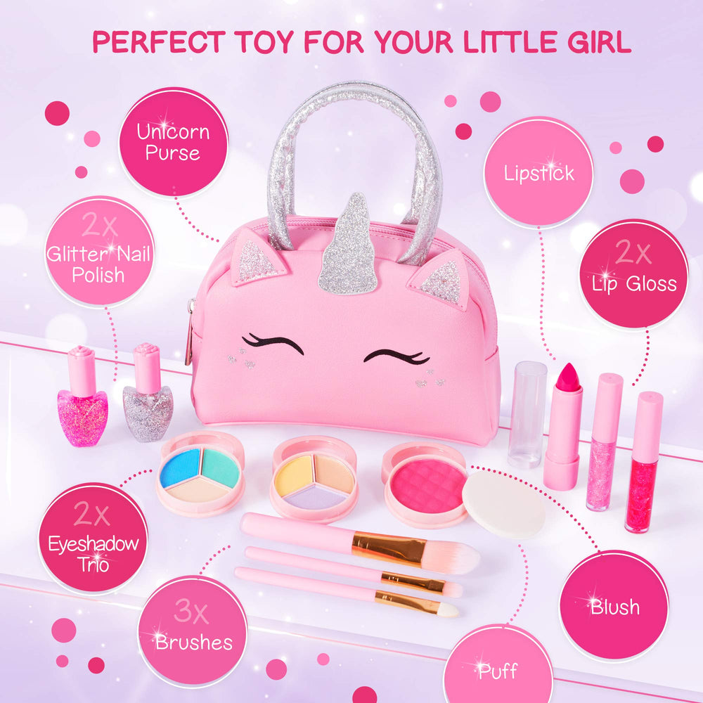 Washable makeup from Sprinkles Toyz is easy to rinse after play