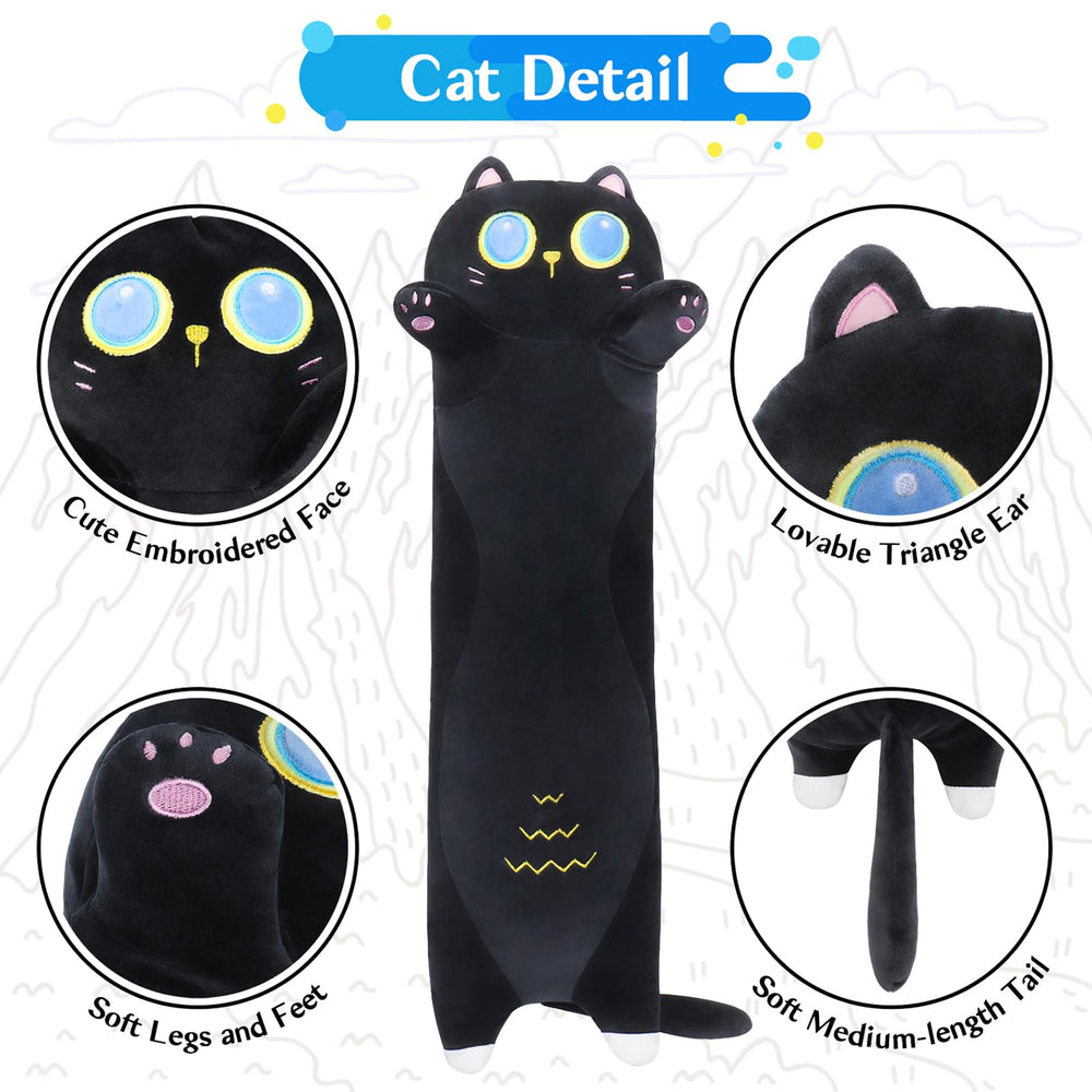 Sprinqdawin kawaii large plush cat full-body cuddle companion.
