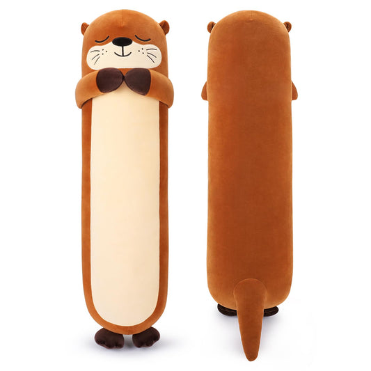 Sprinqdawin large otter plush, 33.5-inch size, ideal cuddle companion and decor accent.