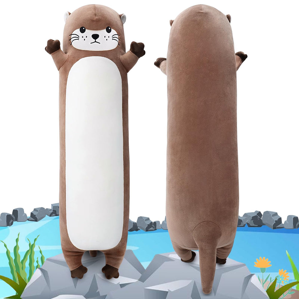 Sprinqdawin large otter plush body for hugging and cozy companionship.