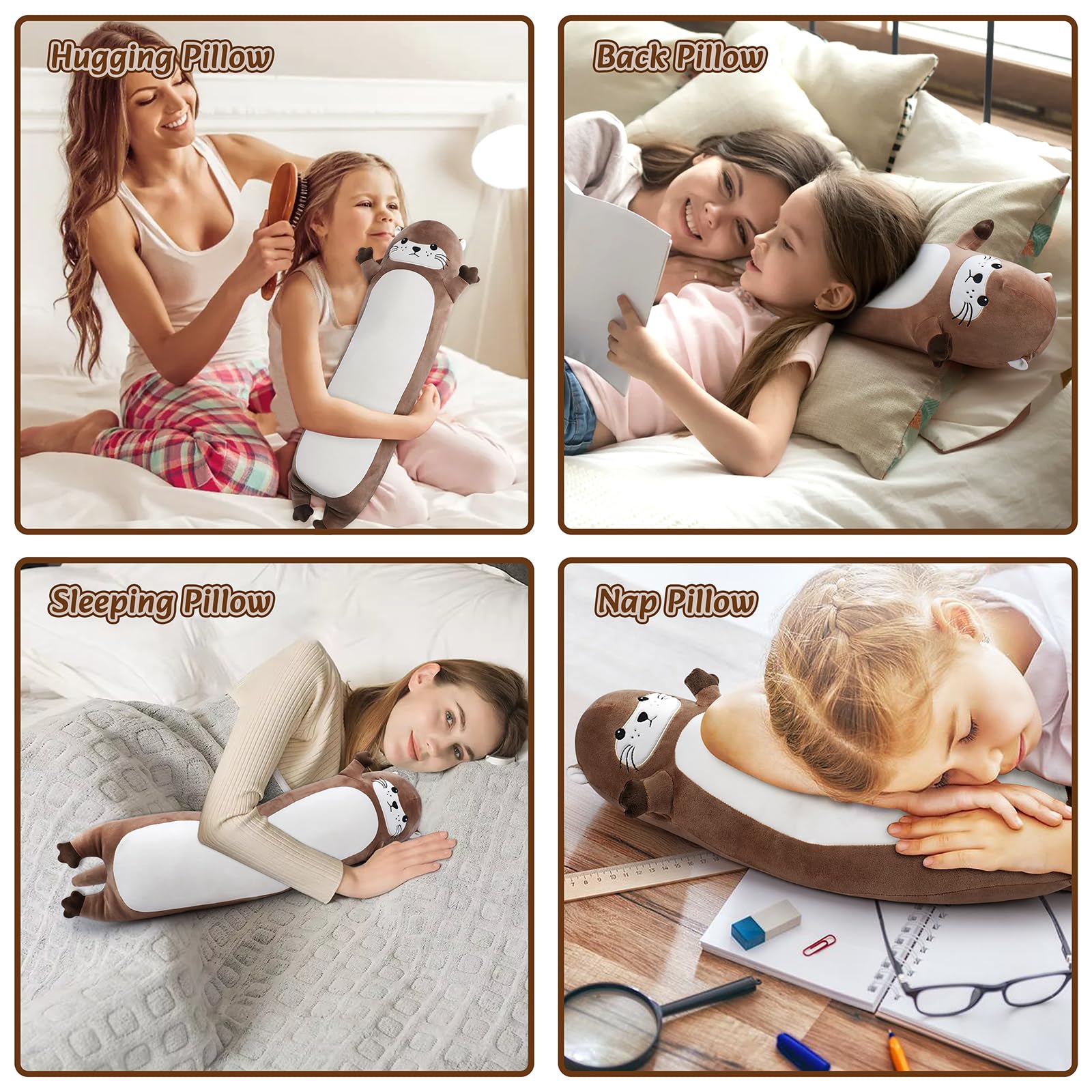 Sprinqdawin otter plush in living room as a kid-friendly decor accent.