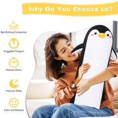 Sprinqdawin penguin plush with open arms inviting hugging.