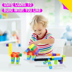 SpriteGru blocks build structures, boosting fine motor skills.