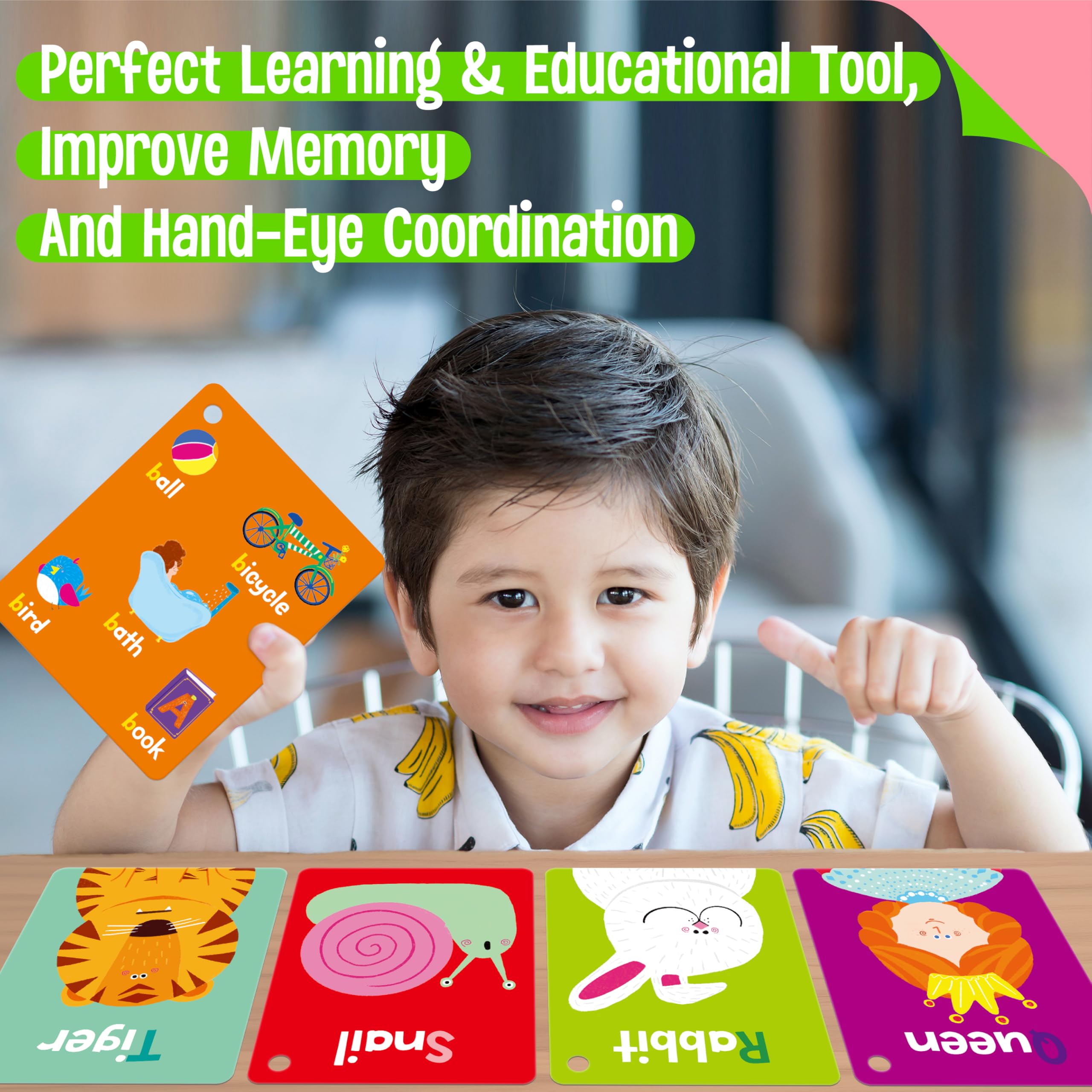 SpriteGru flashcards with four rings promote easy organization