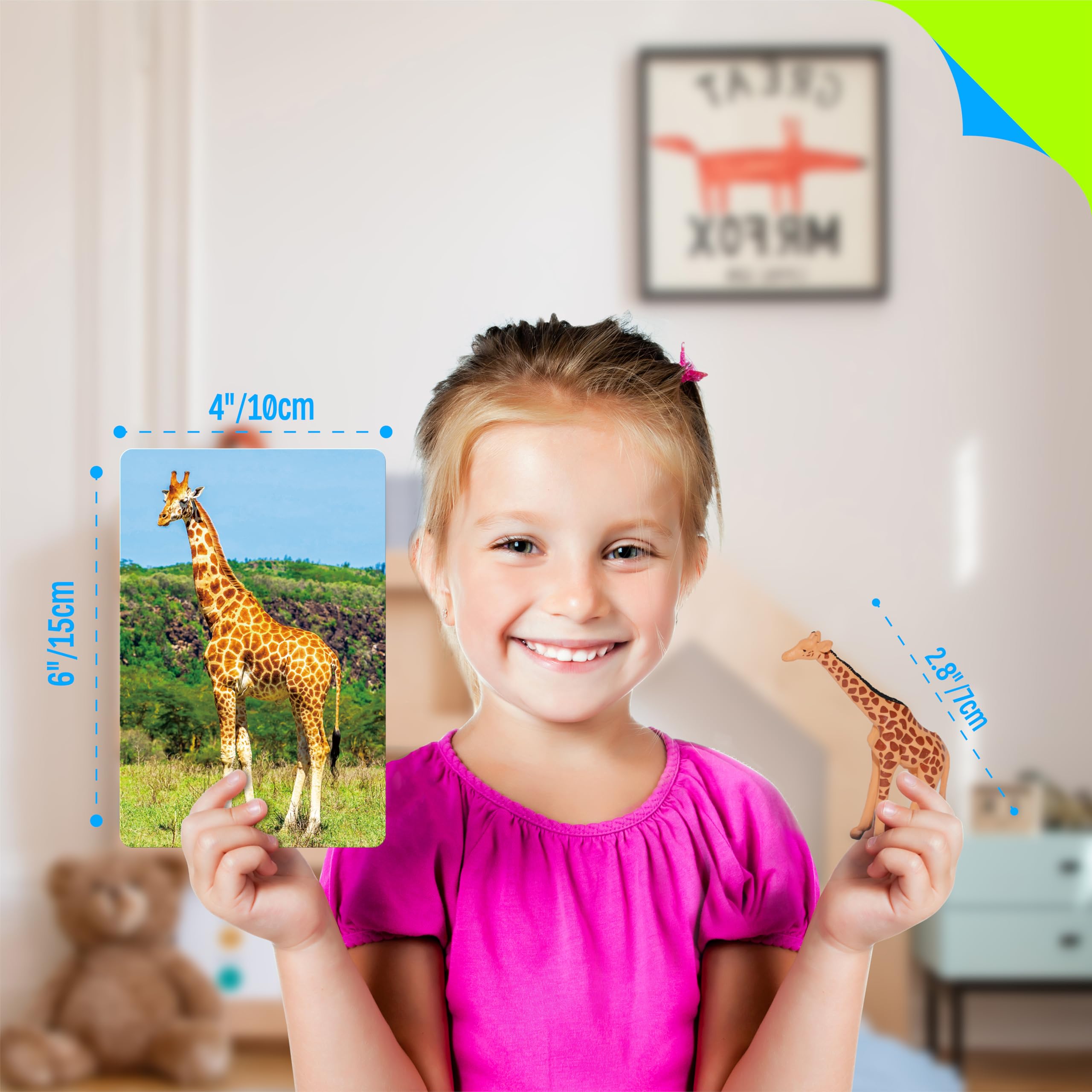 SpriteGru safari figurines elephant for hands-on learning and memory games