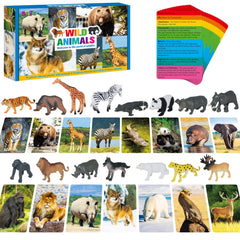 SpriteGru safari figurines lion for imaginative play and animal recognition