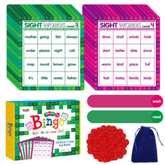 SpriteGru sight word bingo boards for classroom learning and home practice.
