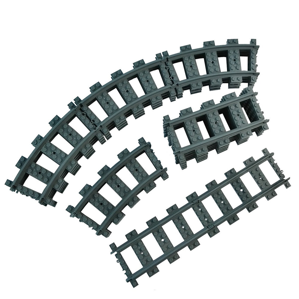 SpriteWorld curved rails 16-piece section creates smooth turns for dynamic track designs
