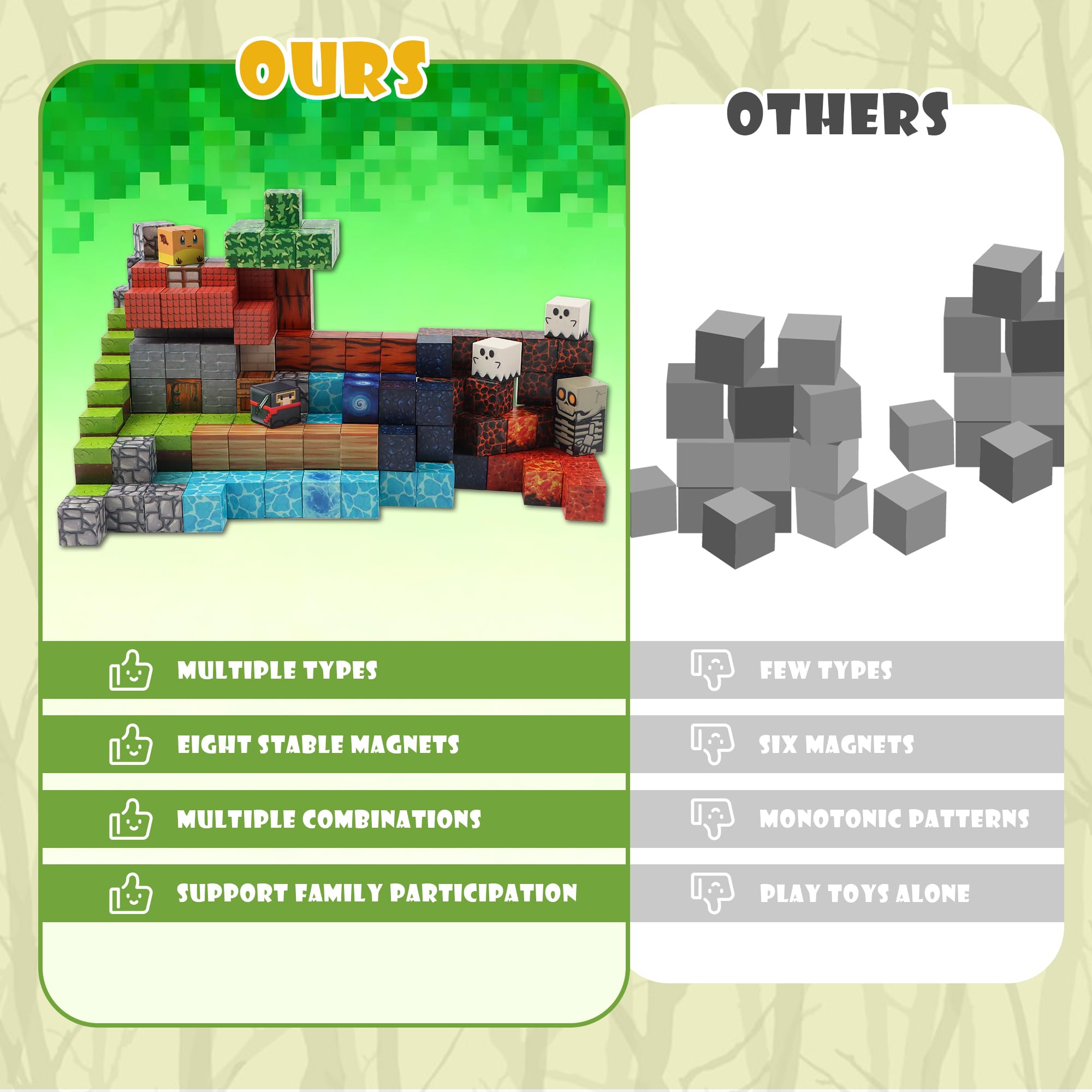 SPRSHY fantasy-adventure blocks help kids craft parks, trains, and castles.