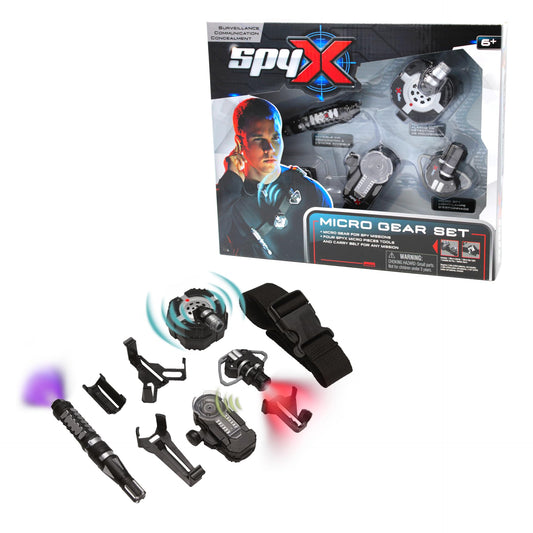SpyX Micro Gear Set adjustable belt for action-packed spy play.