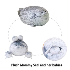 SQEQE Chubby Seal Pillow Plush is travel-friendly and portable for on-the-go comfort.