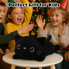 SQEQE cute black cat plush for seasonal gifts.
