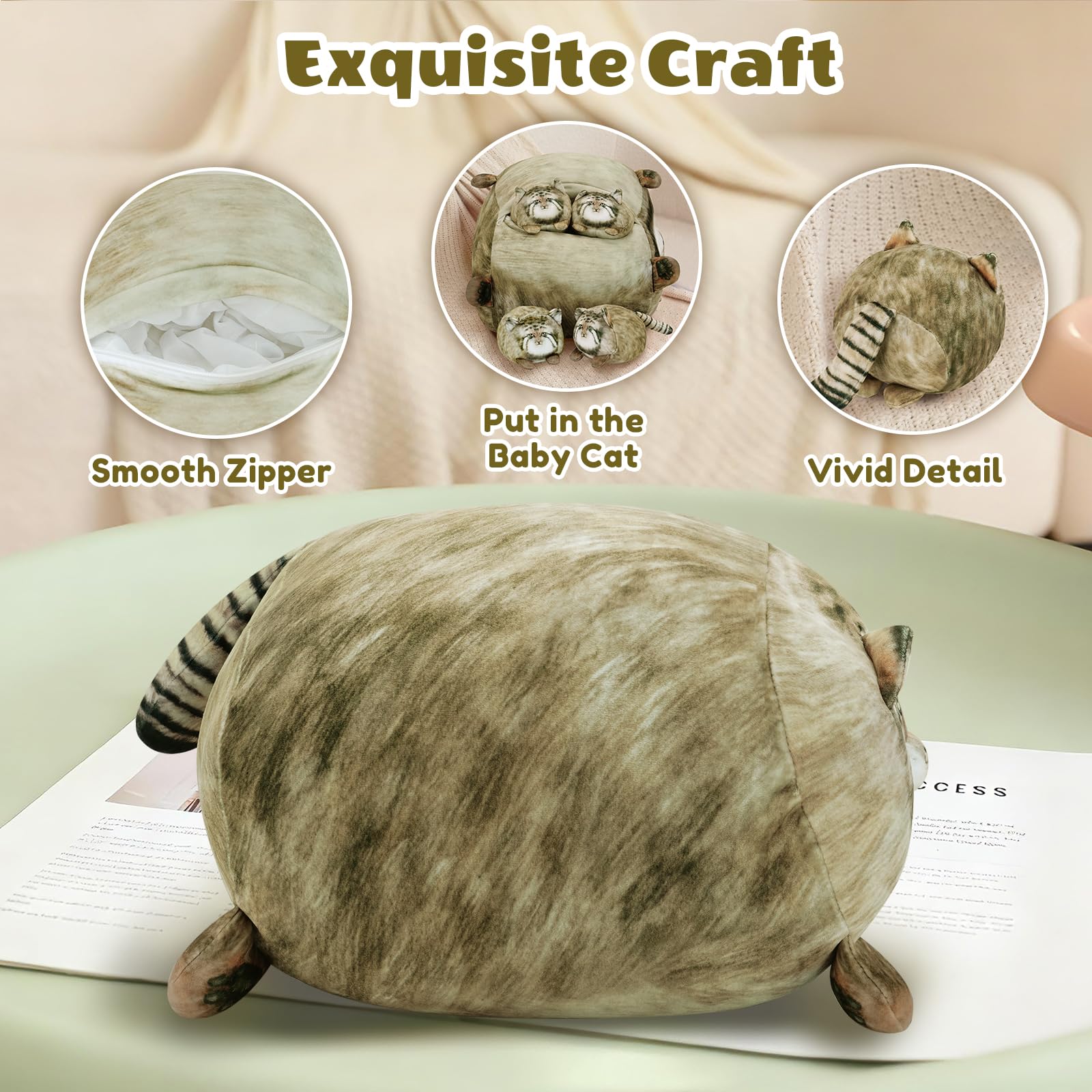 SQEQE Pallas Cat Plush gift packaging ready for celebrations.