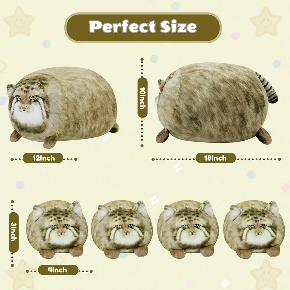 SQEQE Pallas Cat Plush velvety fabric enhances cozy snuggle moments.