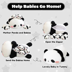 SQEQE Panda soft plush fabric closeup — premium feel for bedtime comfort