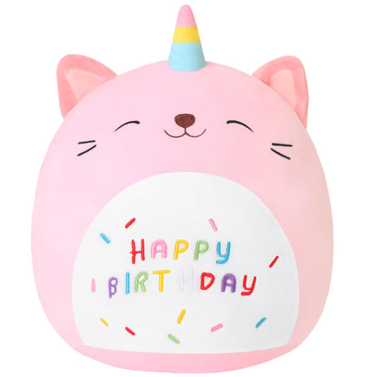 SQEQE Pink Caticorn plush face, ultra-soft texture for comforting cuddles