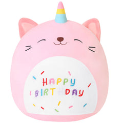 SQEQE Pink Caticorn plush face, ultra-soft texture for comforting cuddles