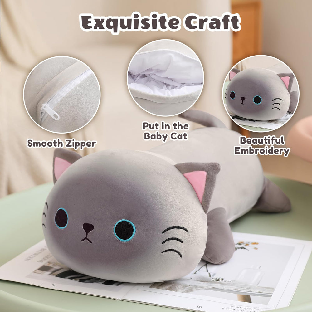 SQEQE Siamese cat plush used as charming room decor