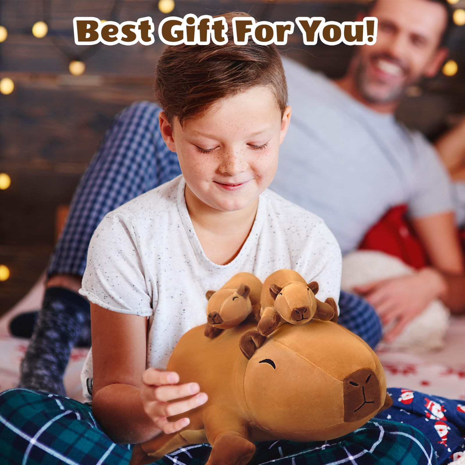SQEQE capybara plush cozy addition to a kid's room