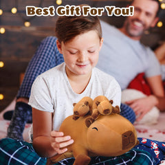 SQEQE capybara plush cozy addition to a kid's room