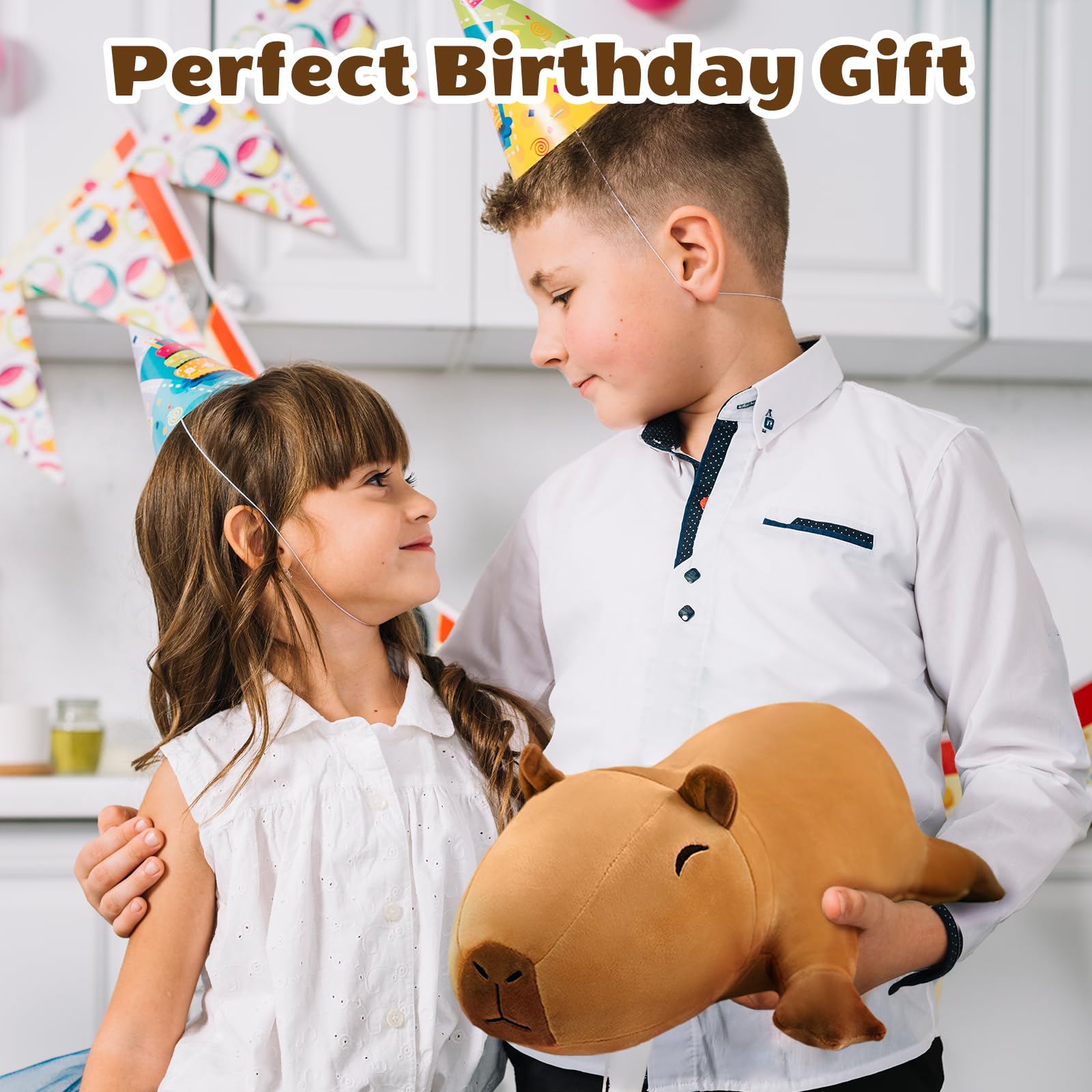 SQEQE capybara plush family toy supports imaginative play