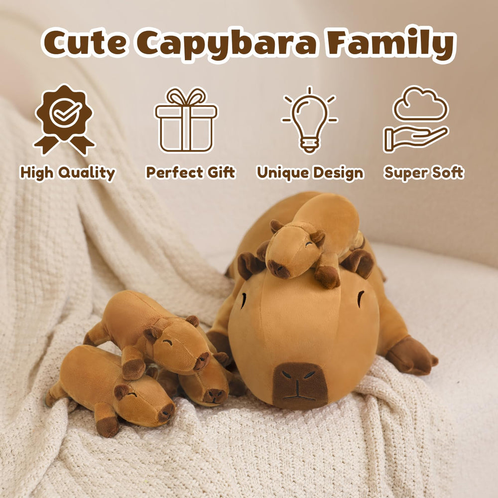SQEQE capybara plush vacuum-packed; easy fluff restoration