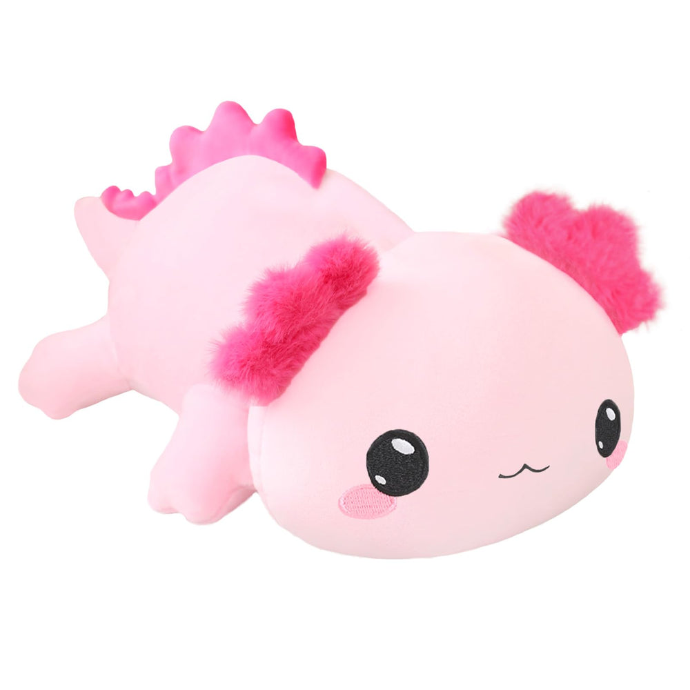 SQEQE weighted axolotl plush full-body view for cozy naps.