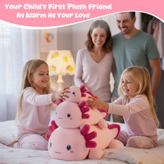 SQEQE weighted axolotl 13.8-inch size option ideal for lap cuddles