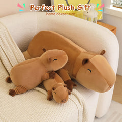 SQEQE weighted capybara plush on a desk for study breaks and focus pauses