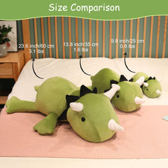 SQEQE weighted plush dinosaur comes in 13.8-inch and 60-cm sizes.