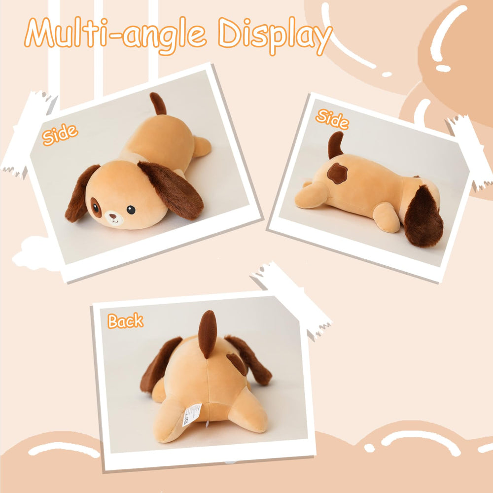 SQEQE weighted dog plush gift-ready brown ideal for celebrations