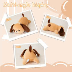 SQEQE weighted dog plush gift-ready brown ideal for celebrations
