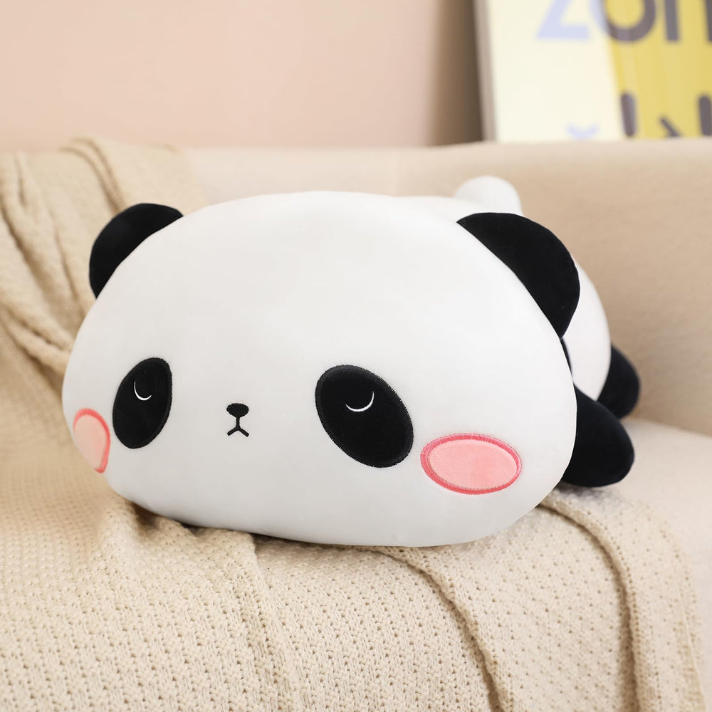 SQEQE weighted panda plush nap-time-snuggle—soft, comforting companion.
