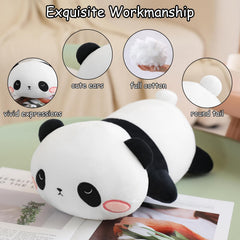SQEQE weighted panda plush sleep-pillow—great for bedtime and reading.