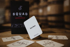 Squad Cards round cards ready for three playful rounds of wordplay.