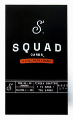 Squad Cards setup on table invites groups to play and laugh together.