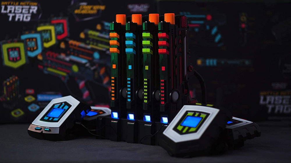 Squad Hero four-gun set enables versatile group games