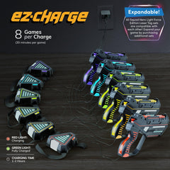 Squad Hero LightForce charging cable powering multiple gear rounds.