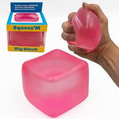 Squeez'M Big Block Cube side grip for focused play and sensory engagement