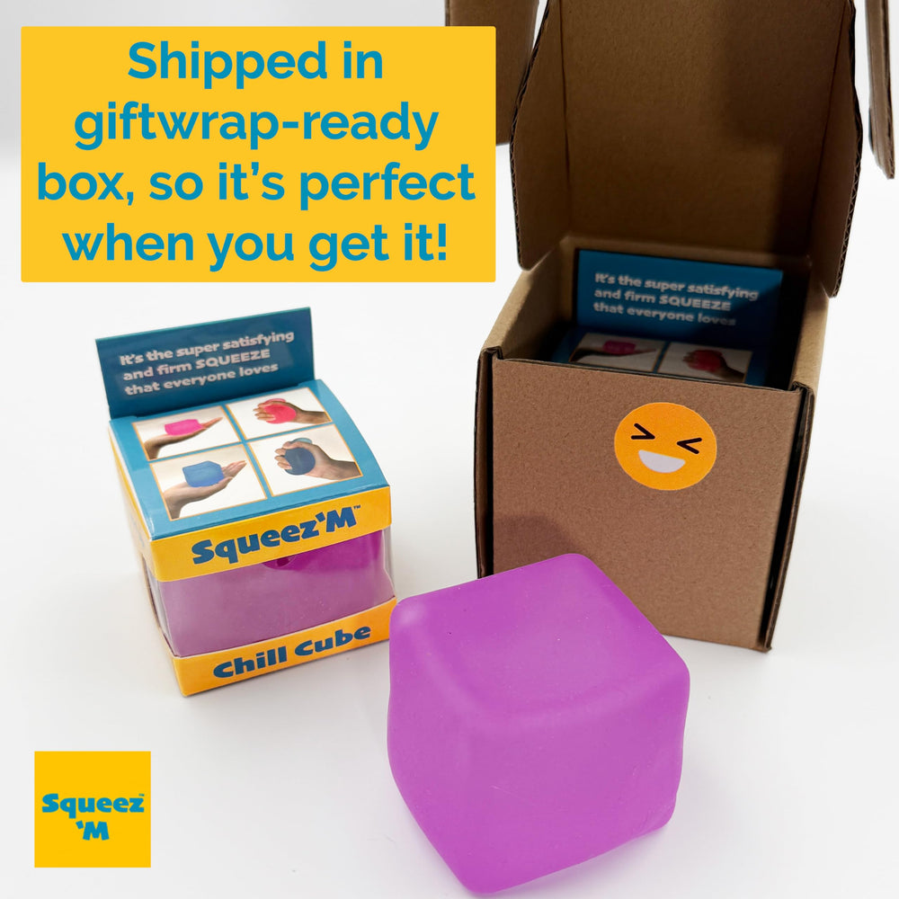 Squeez'M Chill Cube packaging illustrating USA small business origin.