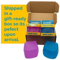 Kid-safe Squeez'M Chill Cubes provide non-toxic fidgeting for kids