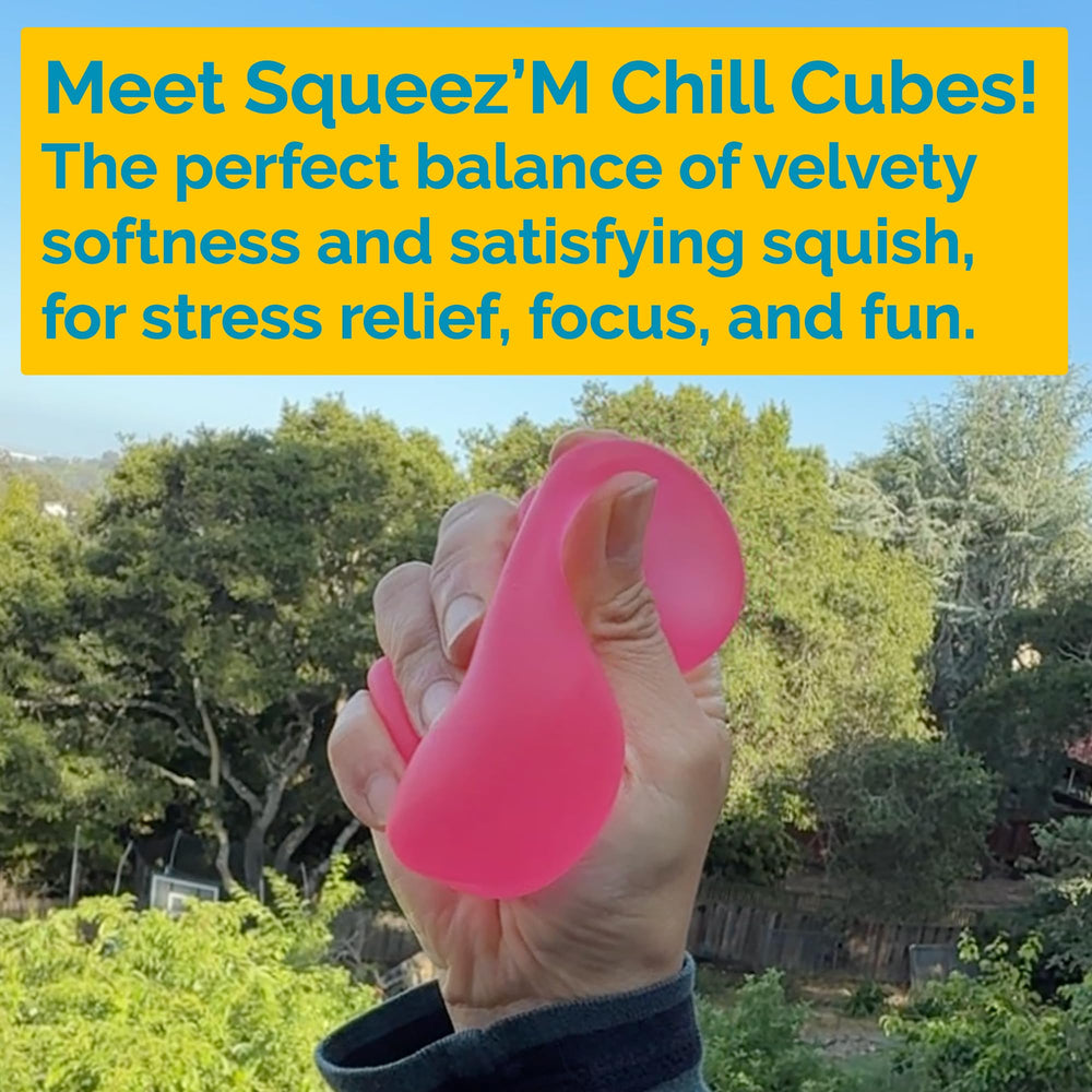 Squeez'M Chill Cubes texture close-up of soft yet durable material