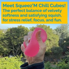 Squeez'M Chill Cubes texture close-up of soft yet durable material