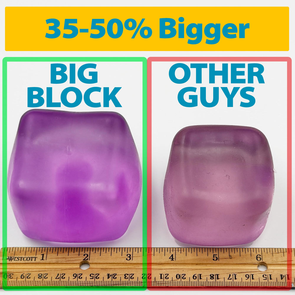 Squeez'M Premium Big Block Cube side view shows reinforced construction.