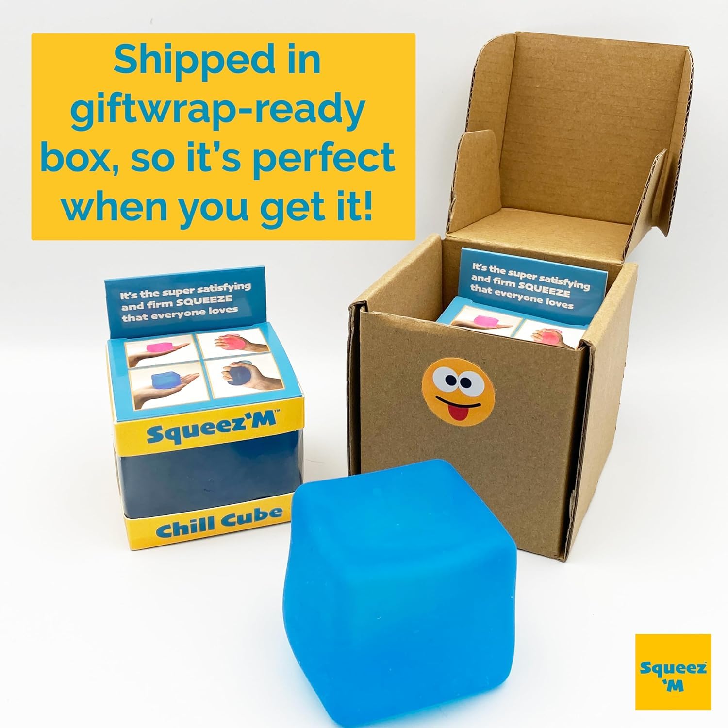 US-based Squeez'M product with ASTM and CPSC safety certification.