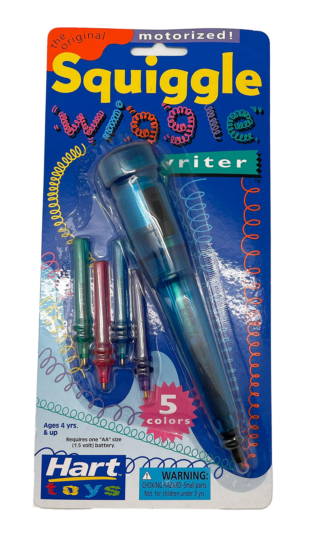 Squiggle Wiggle Writer vibrating action adds loops and spirals to drawings