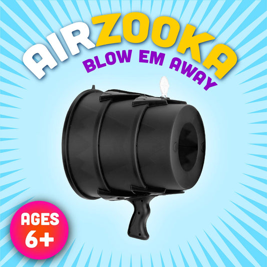 Airzooka outdoor play by Squirrel Products highlights quick, group-friendly aiming.